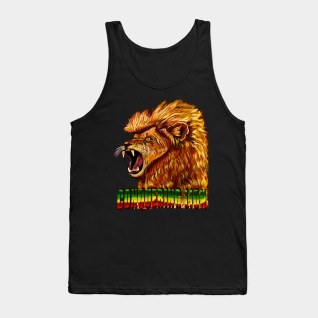 The conquering lion Tank Top by Artonmytee